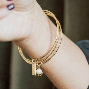 Shakti Bracelet Plated in 14k Gold NIB